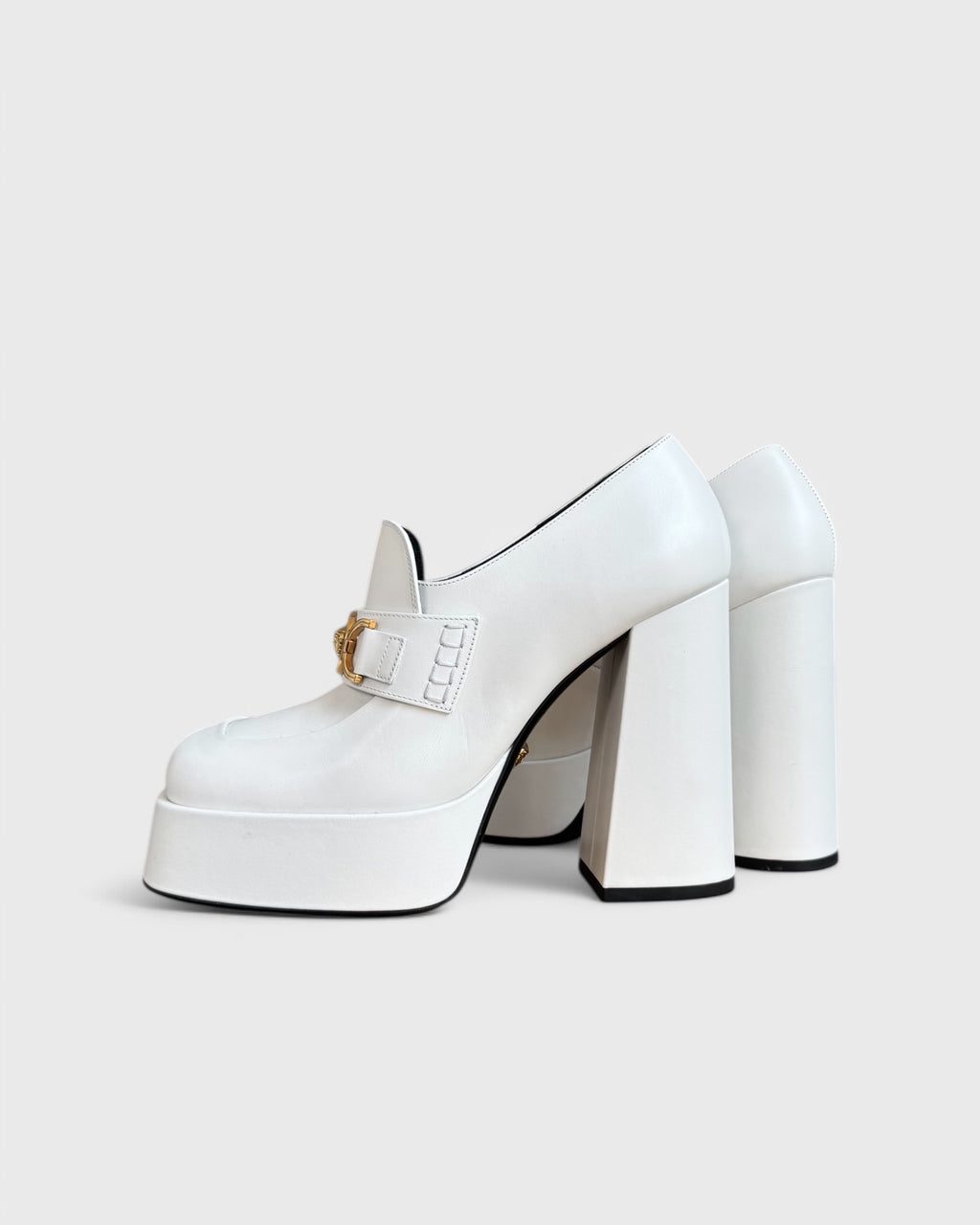 Versace platform loafers, 39.5