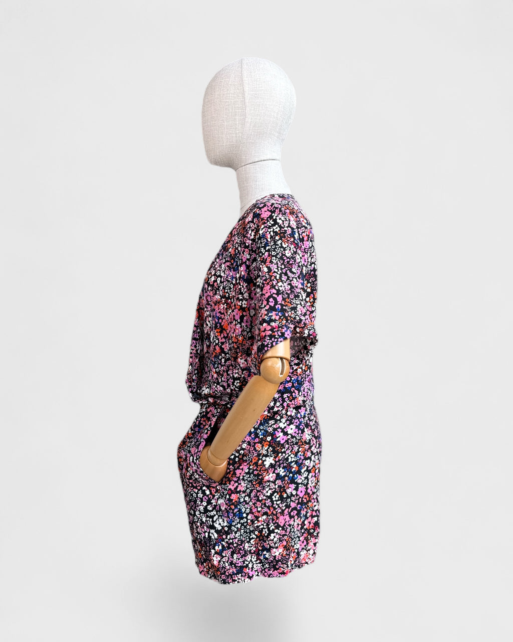 Maje Multi flower playsuit, 38