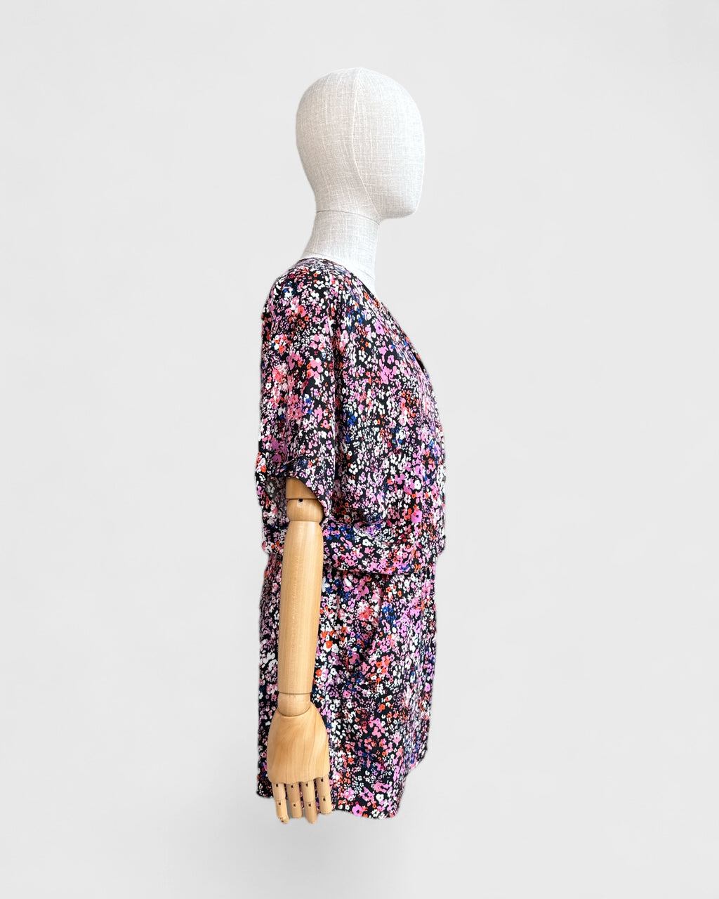 Maje Multi flower playsuit, 38