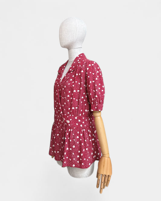 Hearts blouse, Rouje, 40