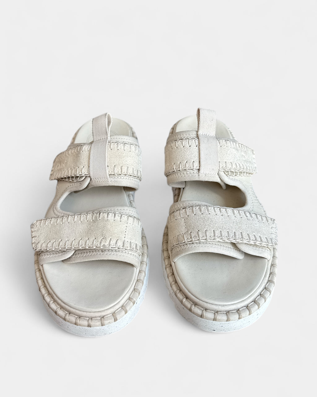 Chloé Lilli Beige leather sandals, 38