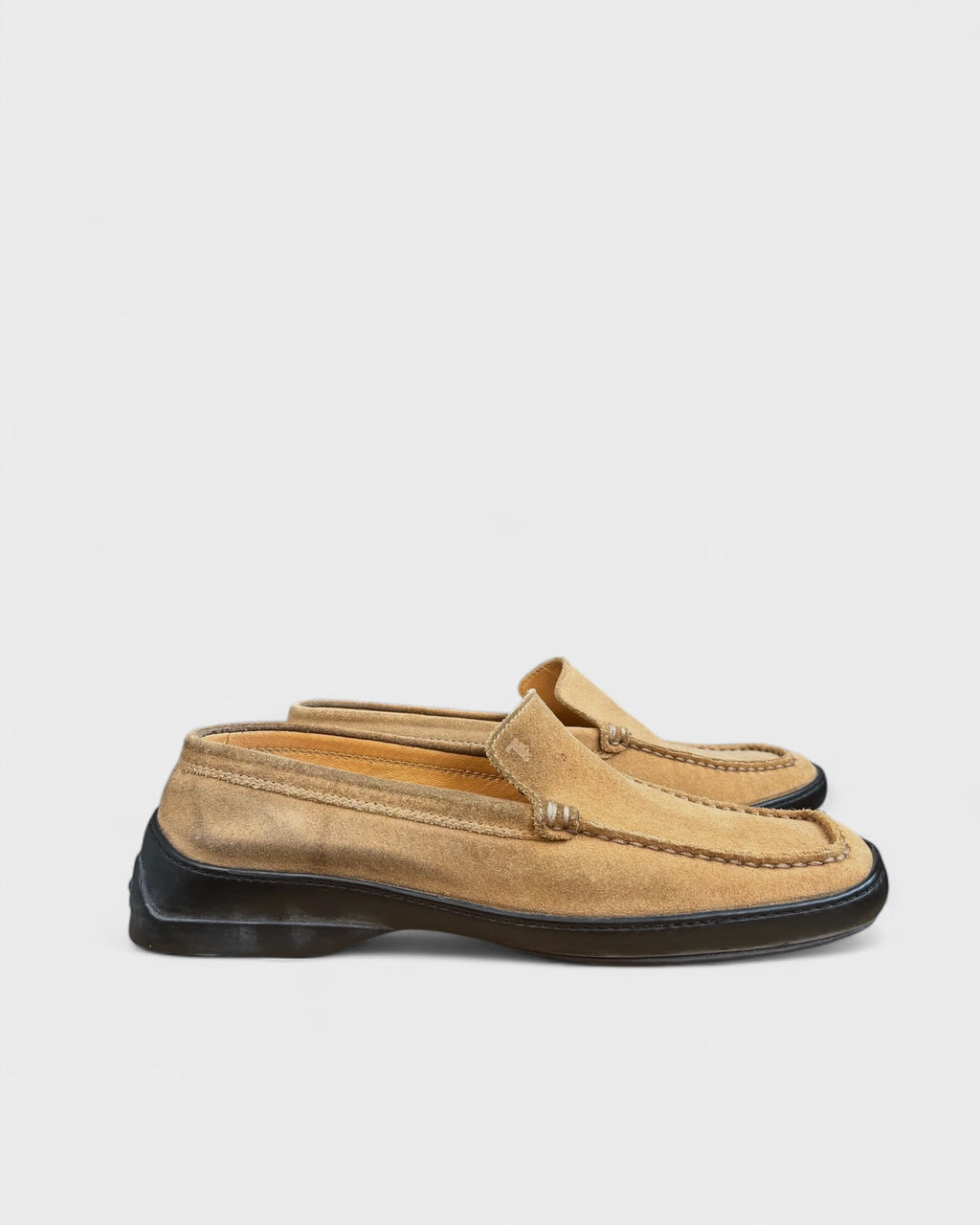 Tods Camel Suede Loafer, 37