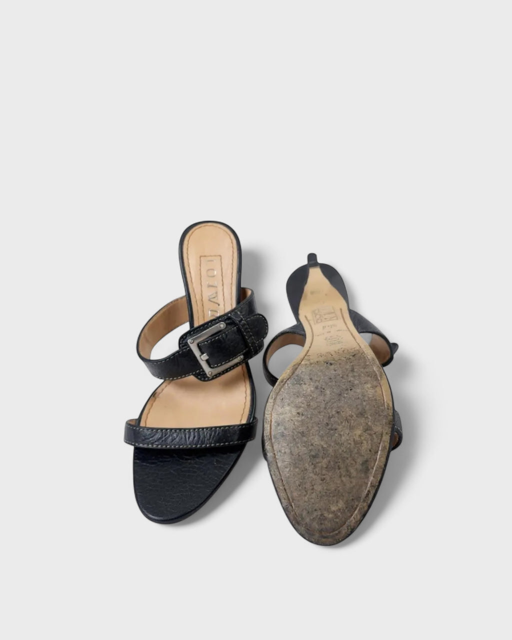 Loewe Black Sandals, 6