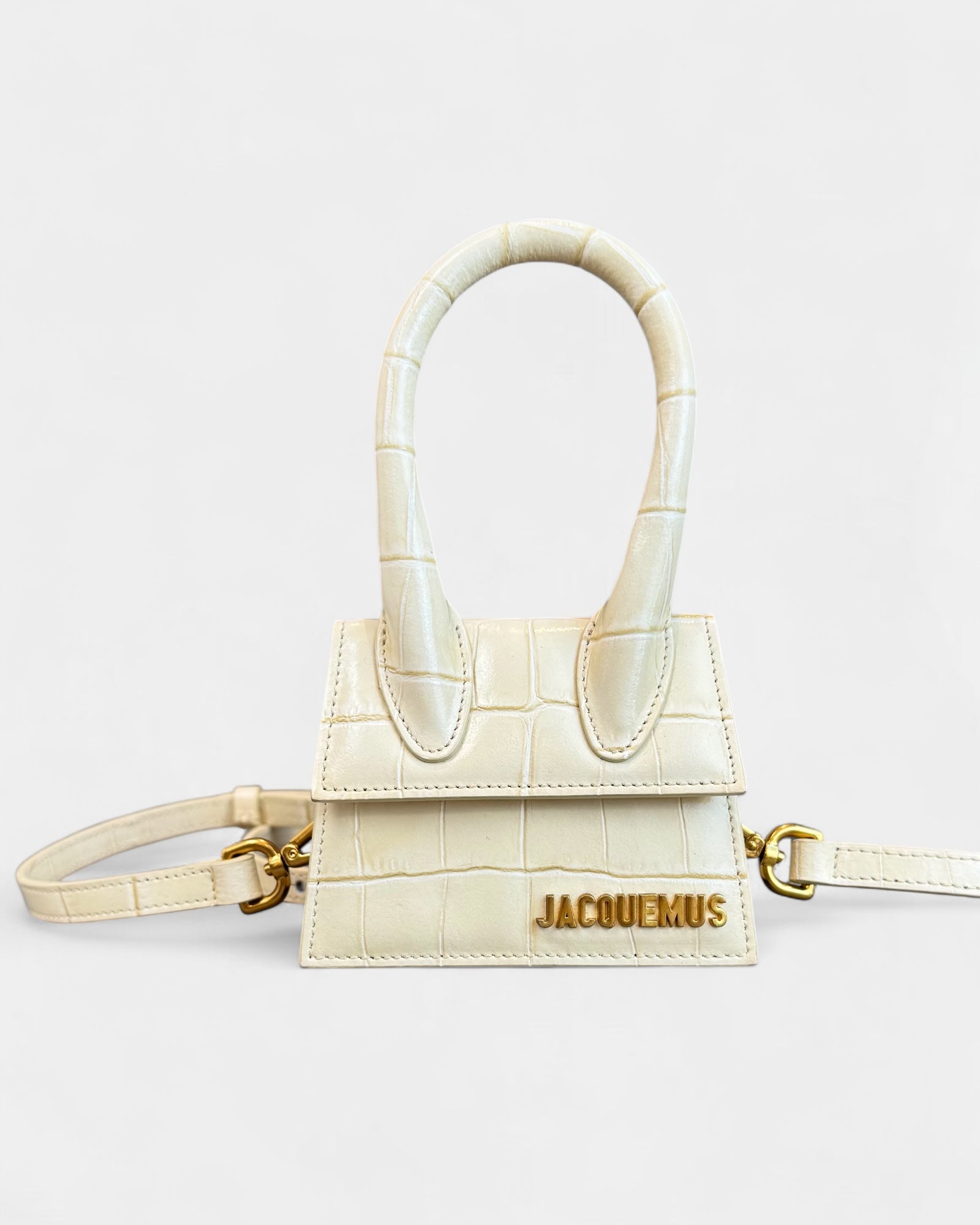 Jacquemus Cream White Mini Handbag
