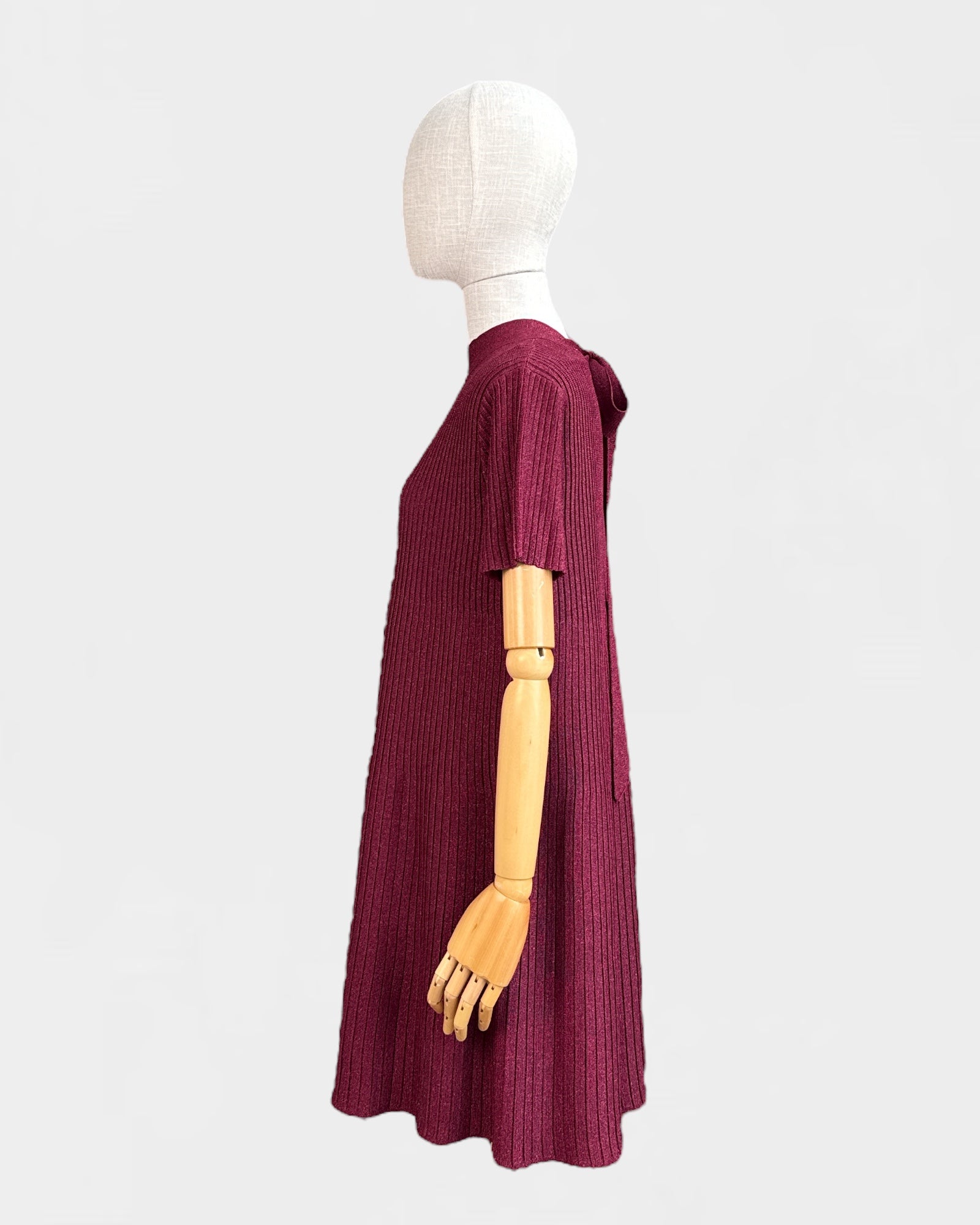 Sézane shiny knit dress, S