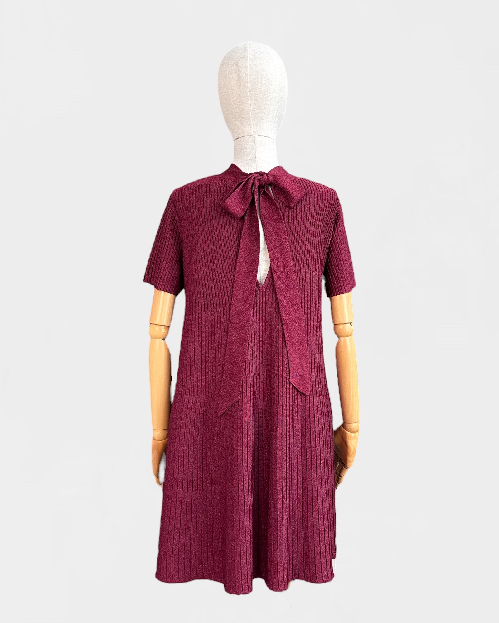 Sézane shiny knit dress, S