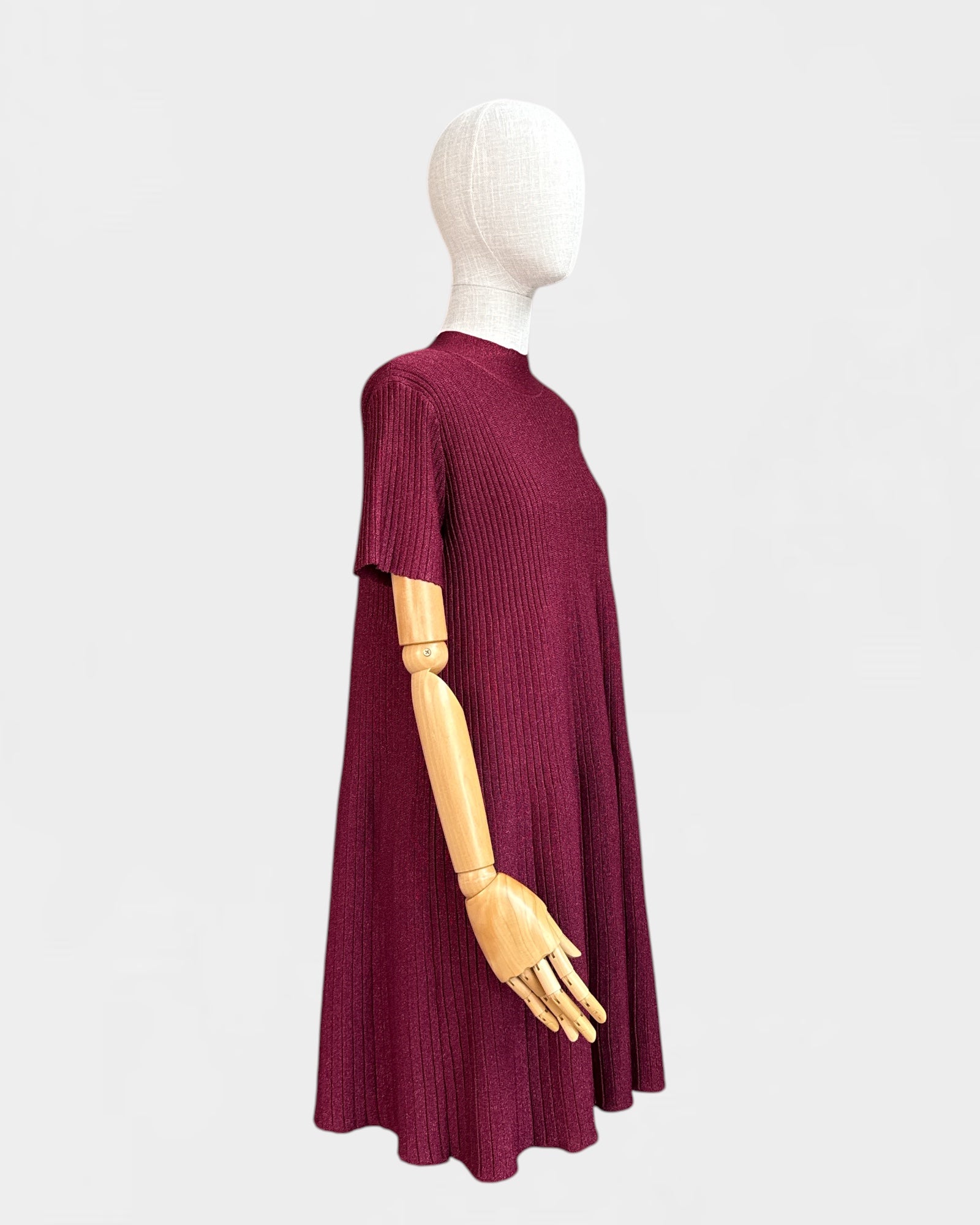 Sézane shiny knit dress, S