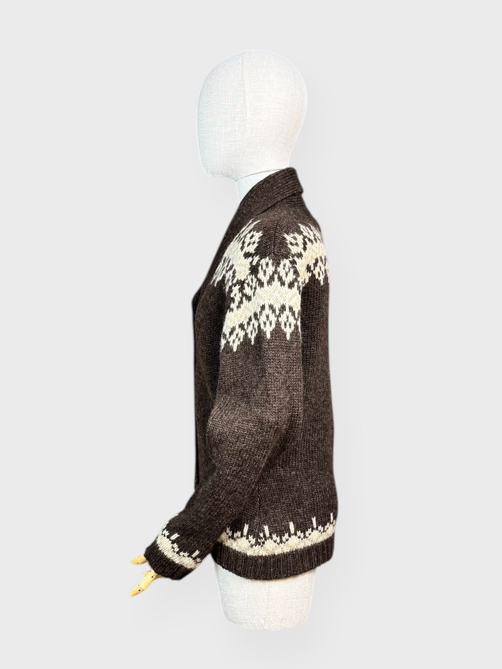 Vintage 90s Jacob cardigan in virgin wool, M