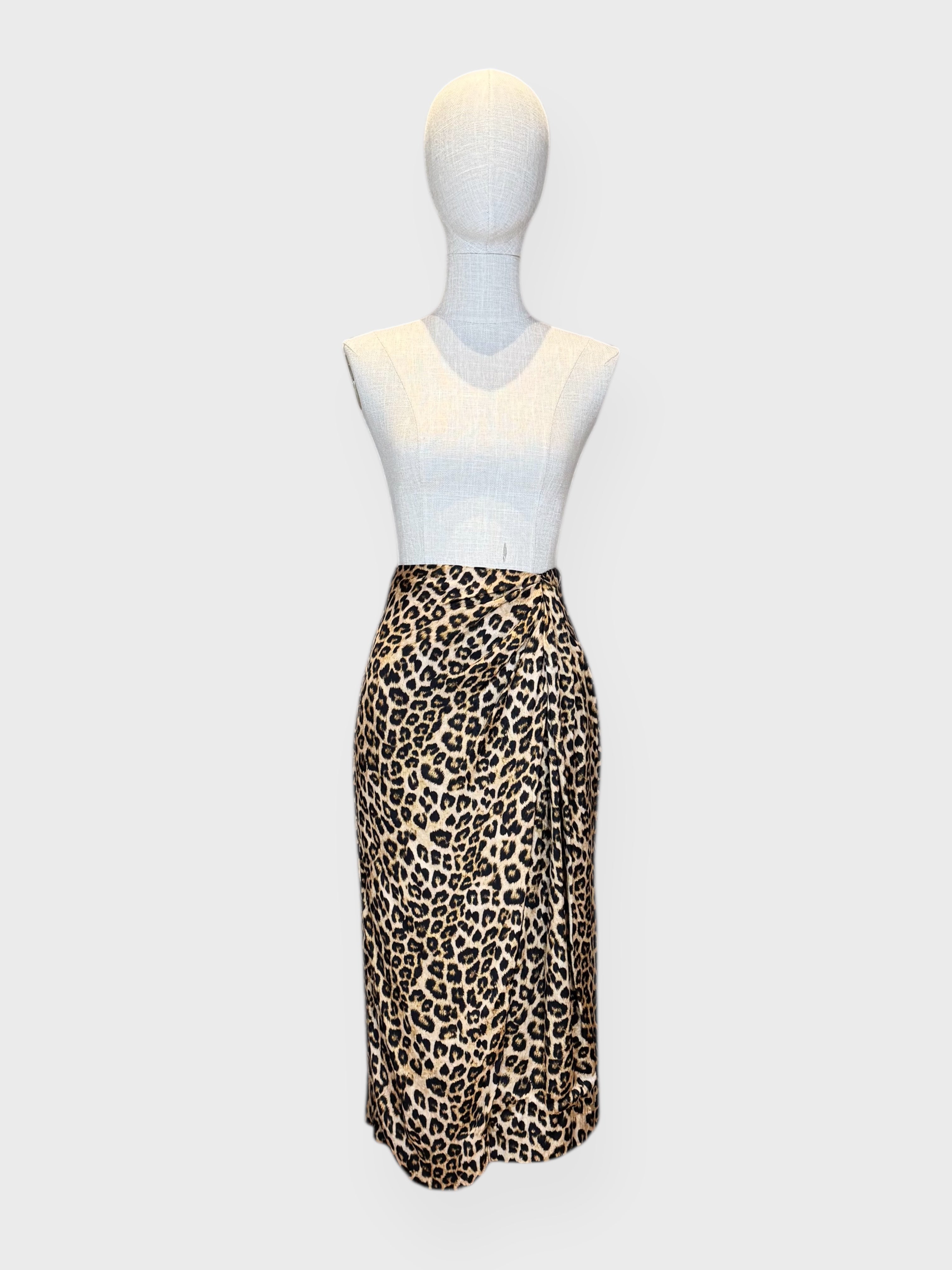Twinset Brown Leopard Skirt, 40