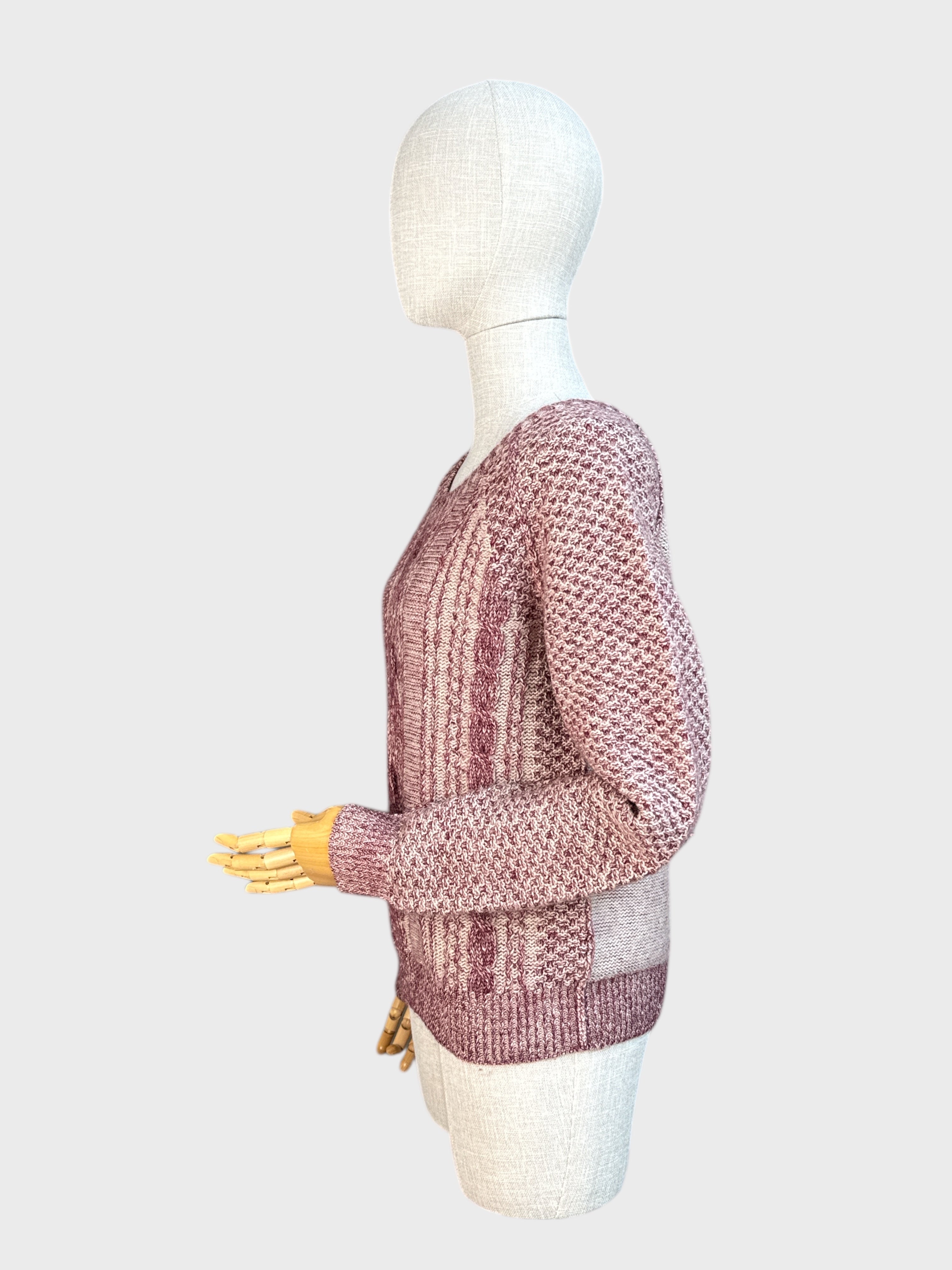 White/Red All Saints Knit Sweater