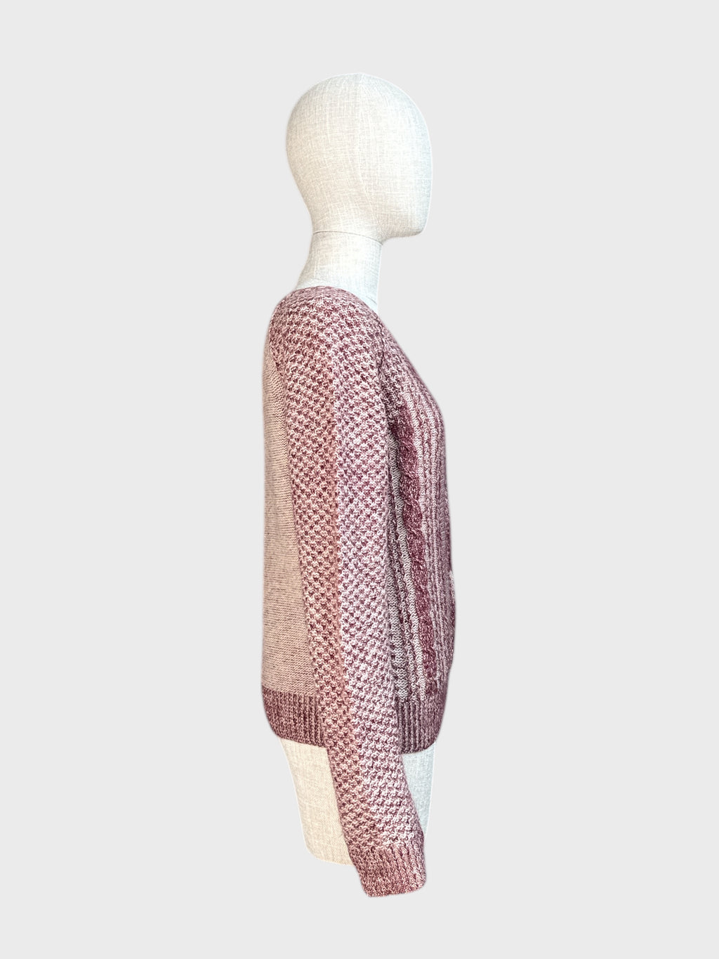 White/Red All Saints Knit Sweater