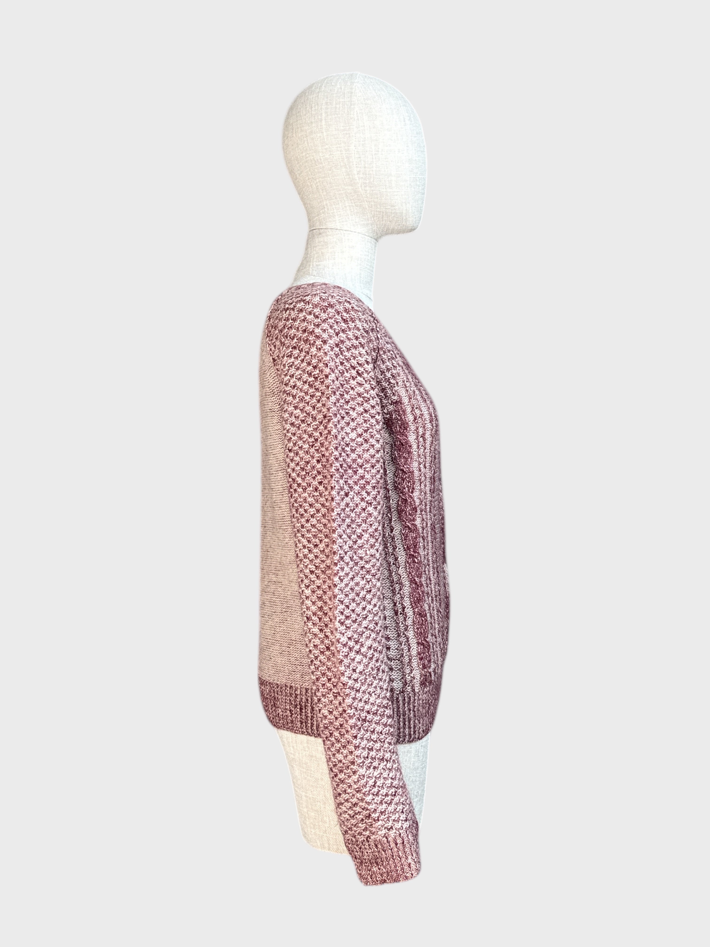 White/Red All Saints Knit Sweater