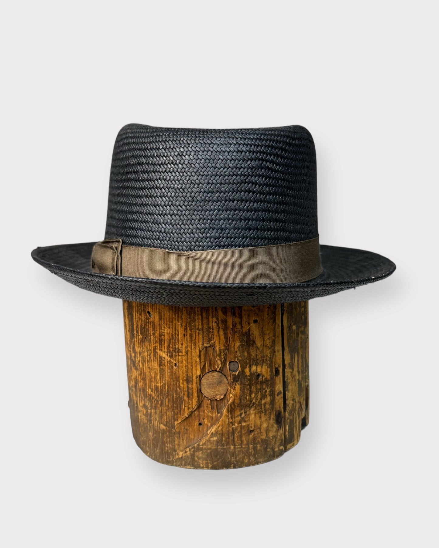 Magill Black and Brown Straw Fedora