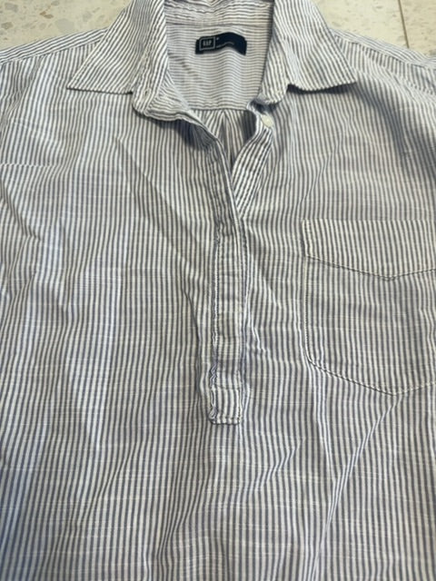 Chemise rayé 100% coton Bleue Gap , M