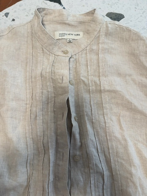 100% linen blouse Beige Jones New York, S