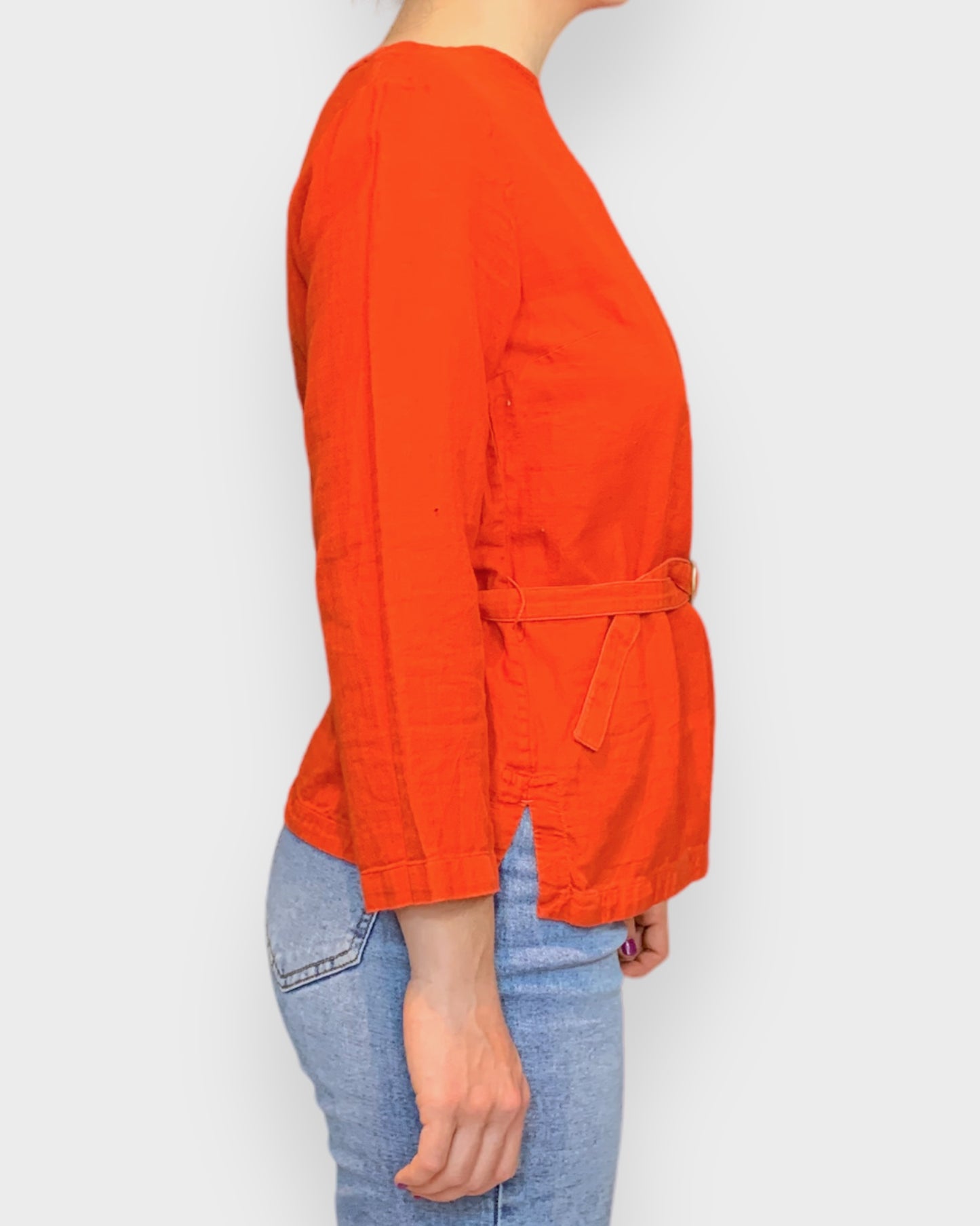 Orange apc blouse 100% cotton