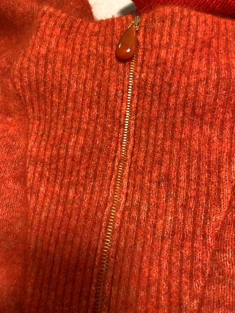Pull tricot zip Orange Sezane , S