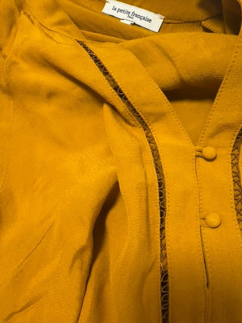 Ochre crepe blouse La petite francaise, 42