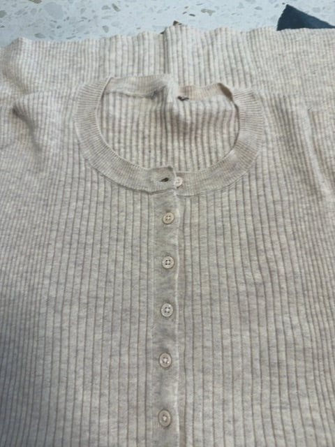 Pull boutons Beige  , M