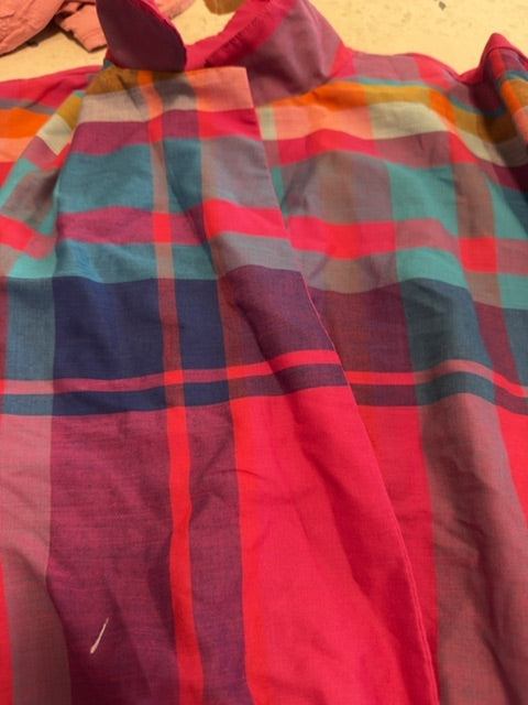 Robe à carreaux Rose bleu  , M