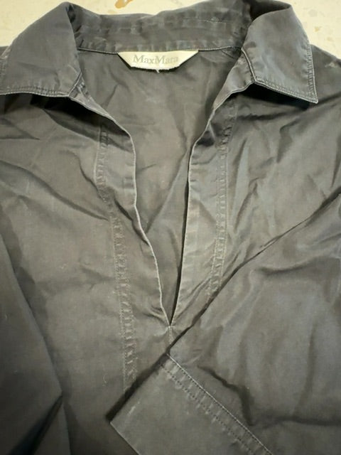 Robe chemise ample Noire MaxMara