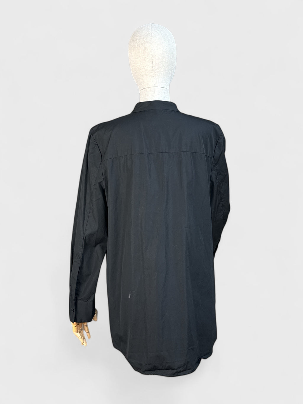 Longue chemise avec dentelle Noir Judith & Charles