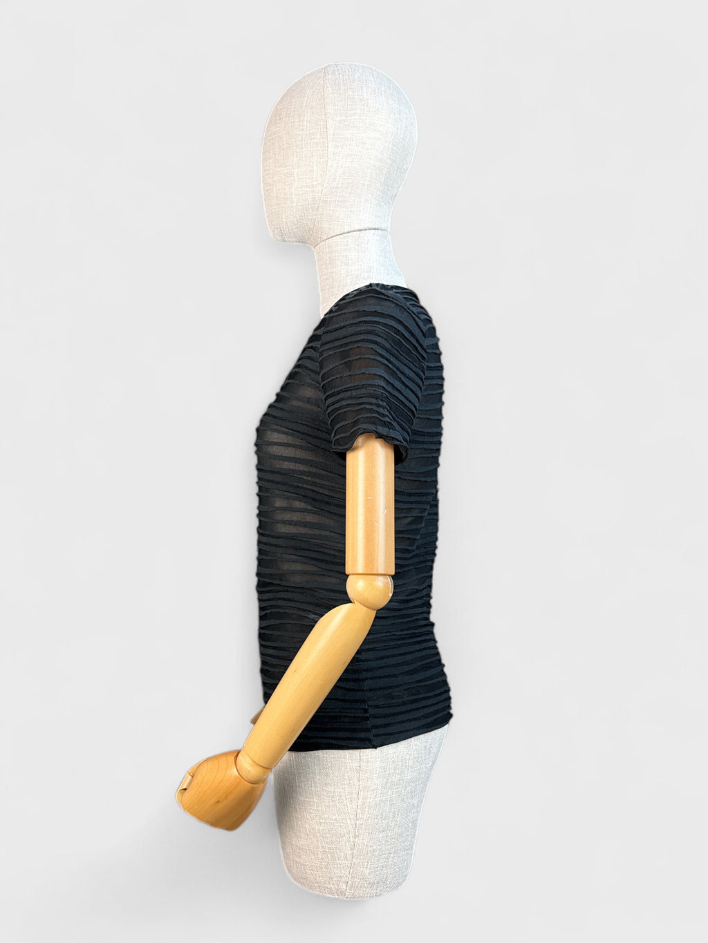 Armani Collezioni textured black T-shirt, size 4