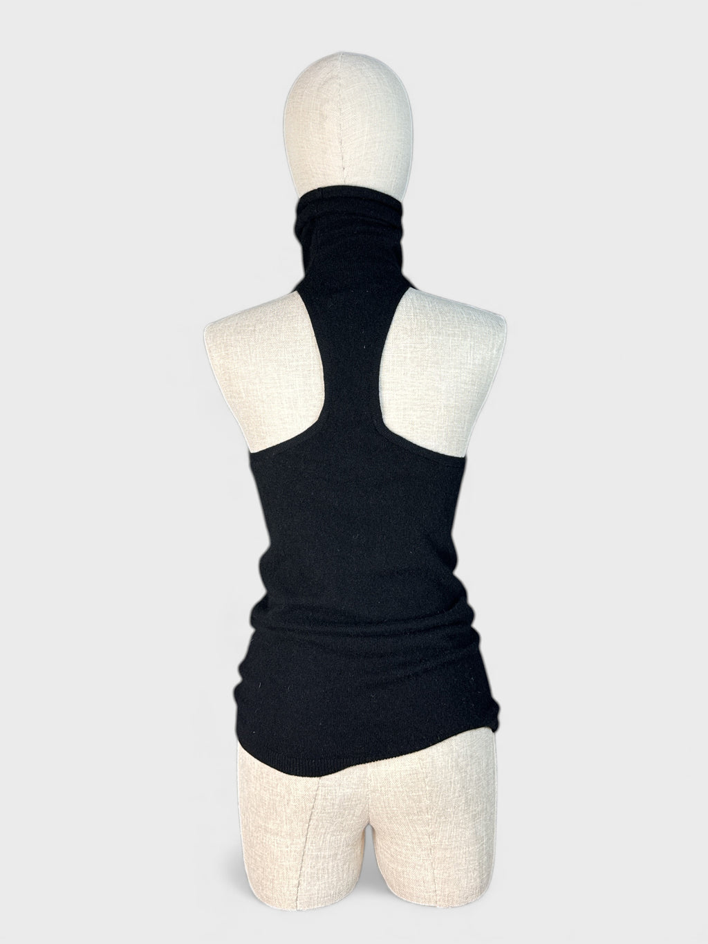 Cami col roulé 100% cashmere Noir Club Monaco , S