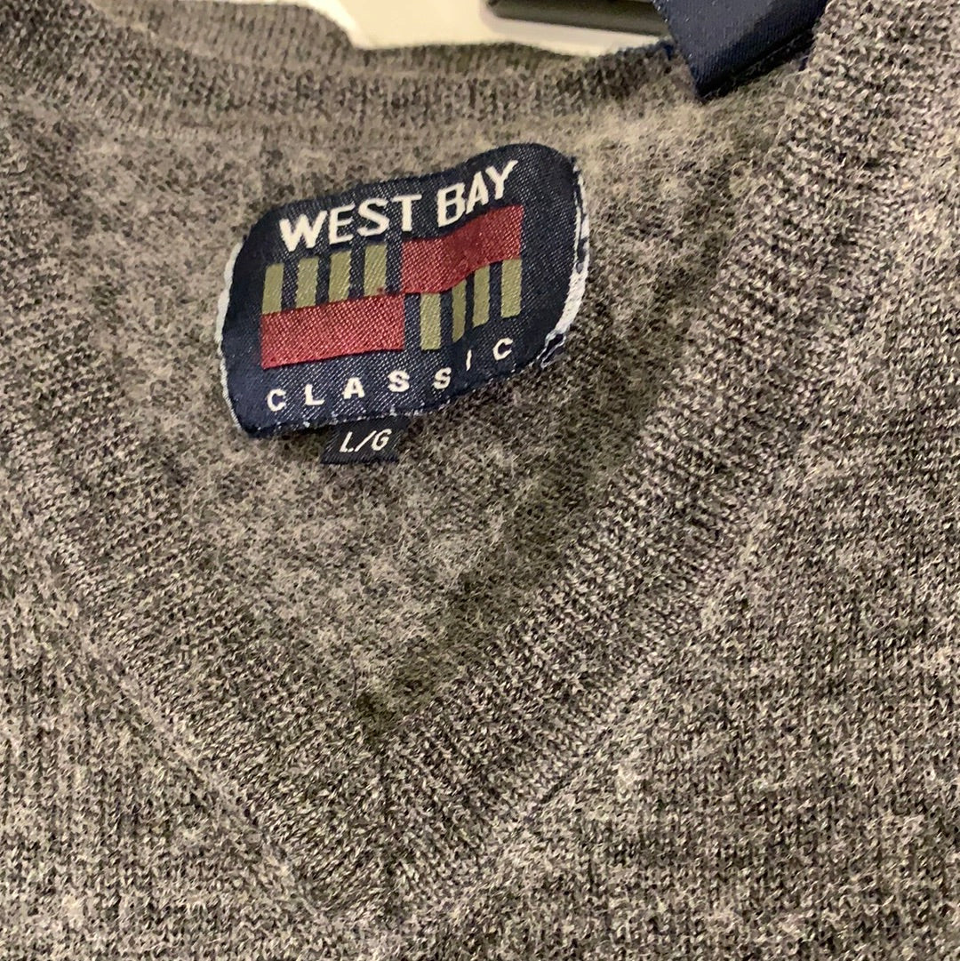 West Bay V-neck 50% merino wool/acrylic