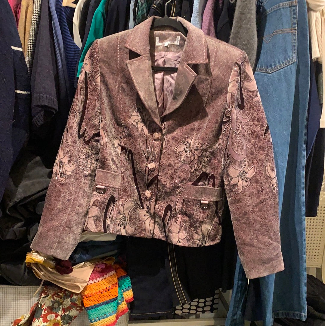 Ornate purple blazer