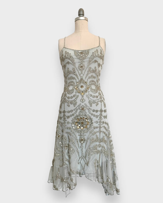 Gray beaded dress